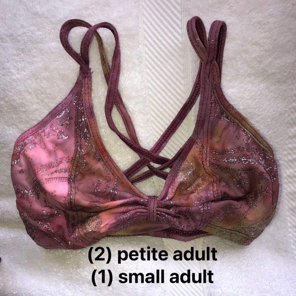 Dance costume sports bra